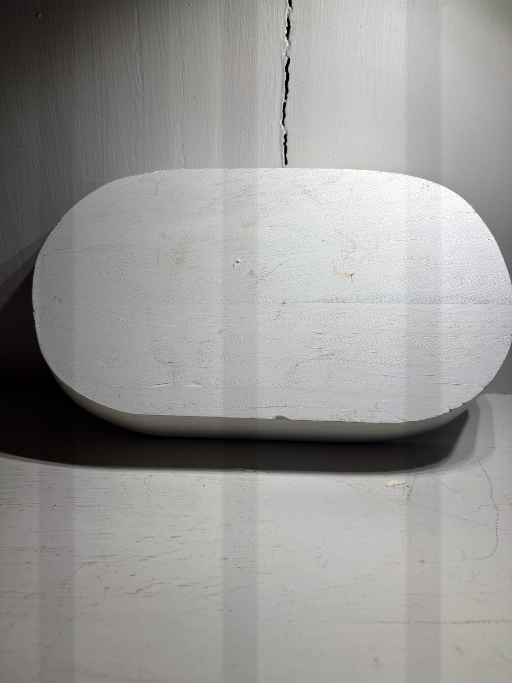 Dough Bowl Style White Prayer Bowl ~8