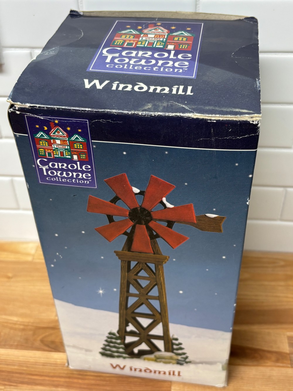 Christmas Village Windmill Carole Towne Lemax 2004 Animated Accessory with Box