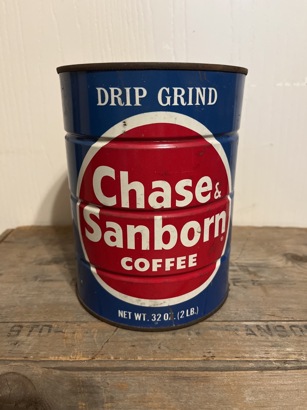 Vtg Chase & Sanborn coffee tin