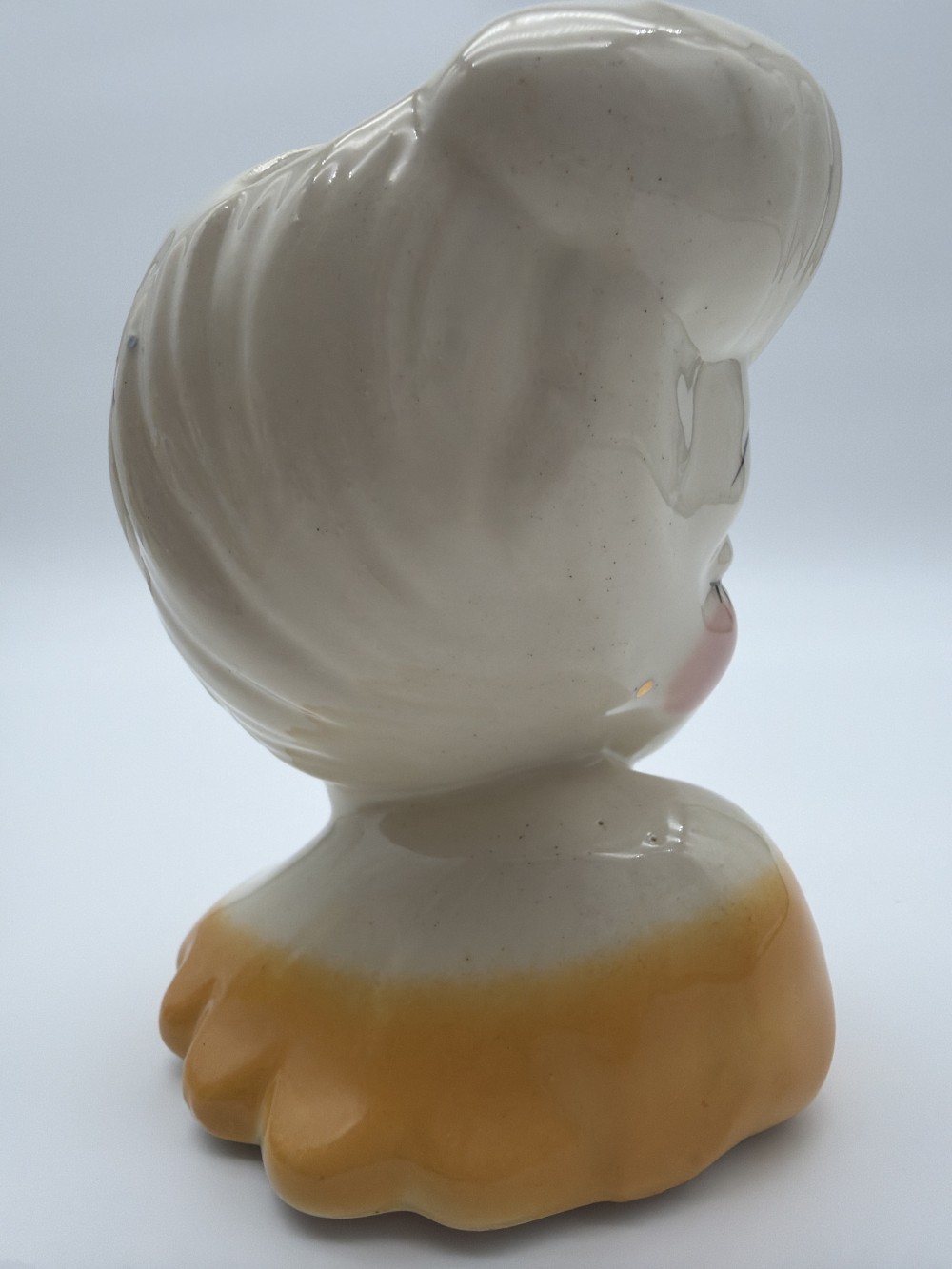 Vtg Gold Trim Lady Head Vase Japan
