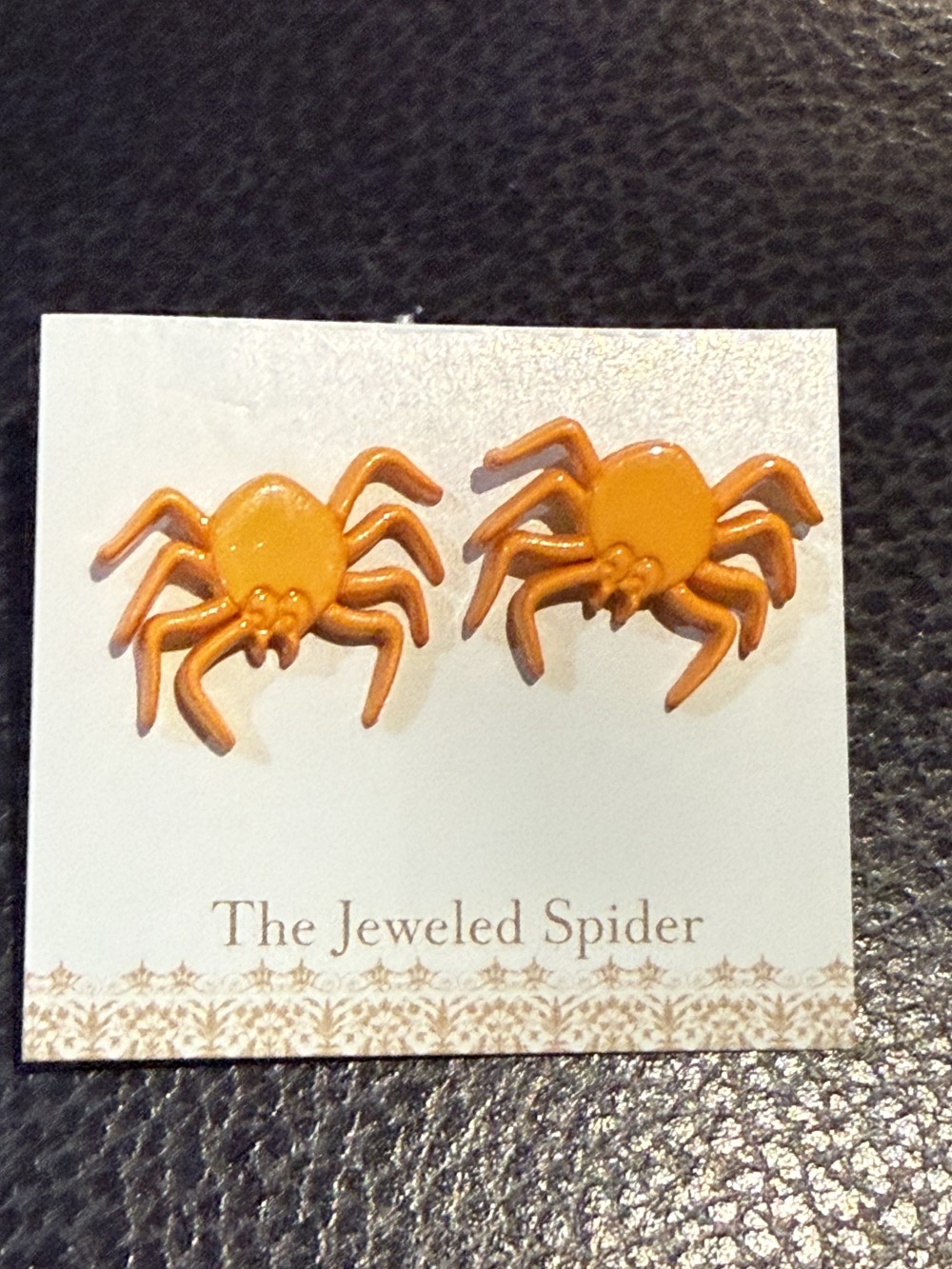 Stud Earrings  - Acrylic Medium Spider Bended Legs