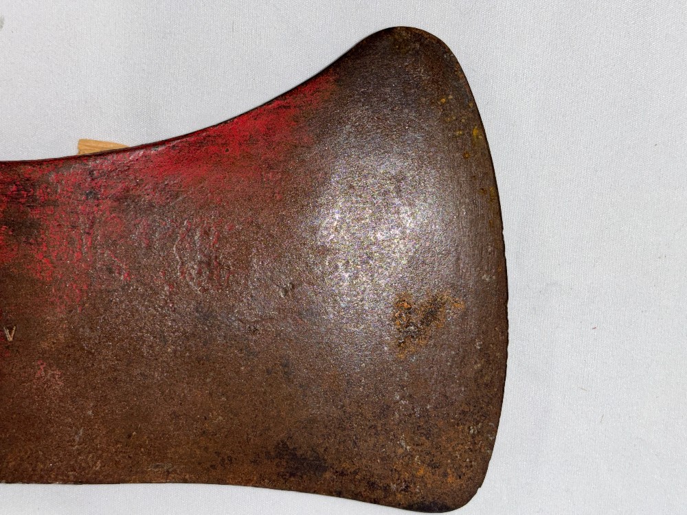 Hardware vintage double bit axe head marked A 28 no maker
