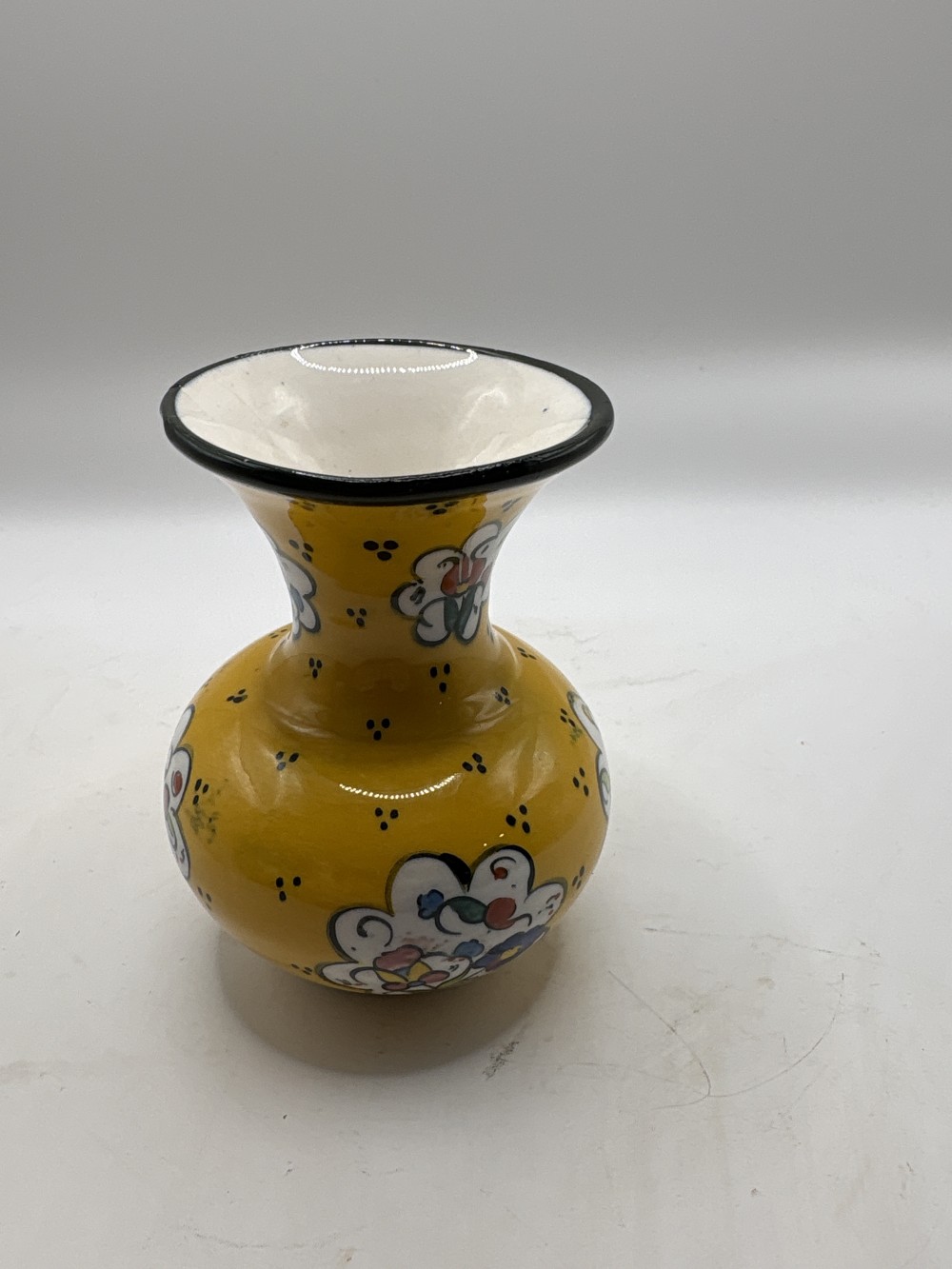 Nurum Handmade Ceramic Vase 4 inch tall from Turkey As-is