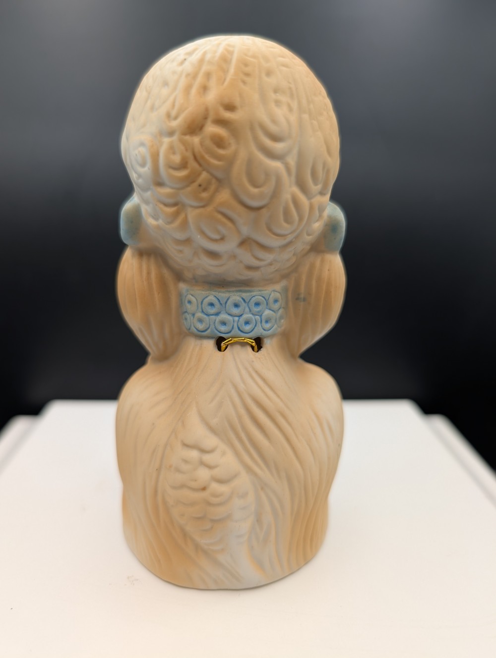 Vintage Jasco bisque porcelain poodle bell