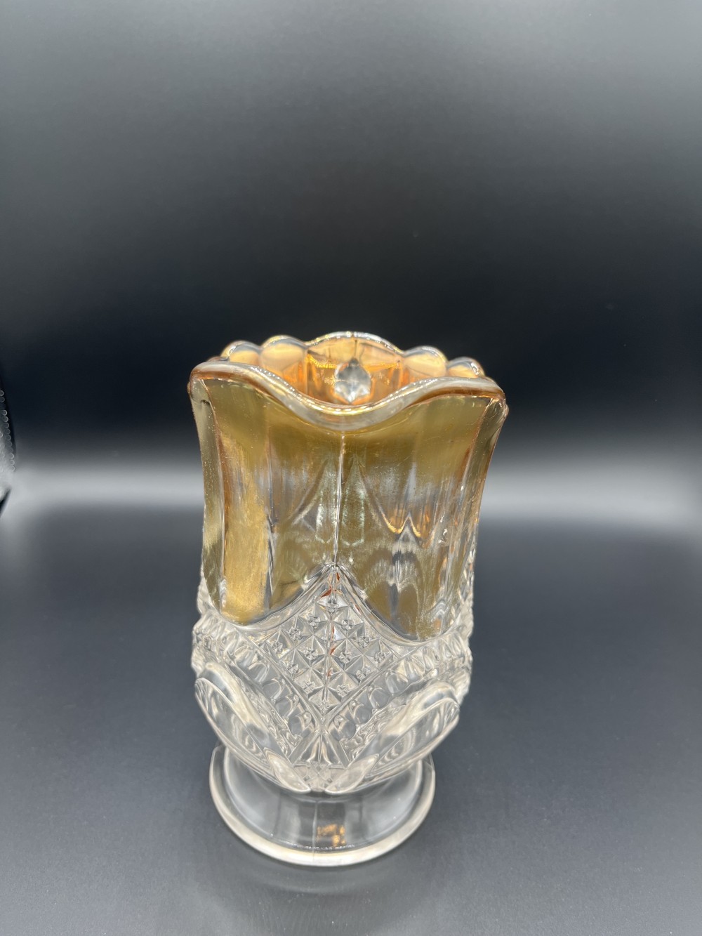 Set of EAPG crystal glasses/pitcher