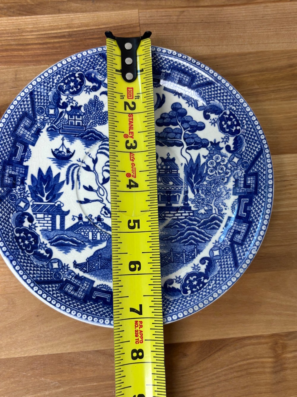 Blue Willow Japan Salad Dessert Plate 7 Inch Blue & White Transferware