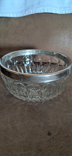 Lead Crystal Candy Bowl, 1940's