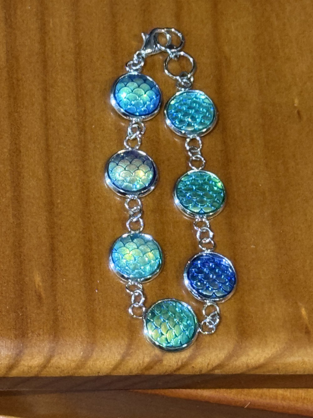 Bracelet Mermaid or Dragon Skin Medallions