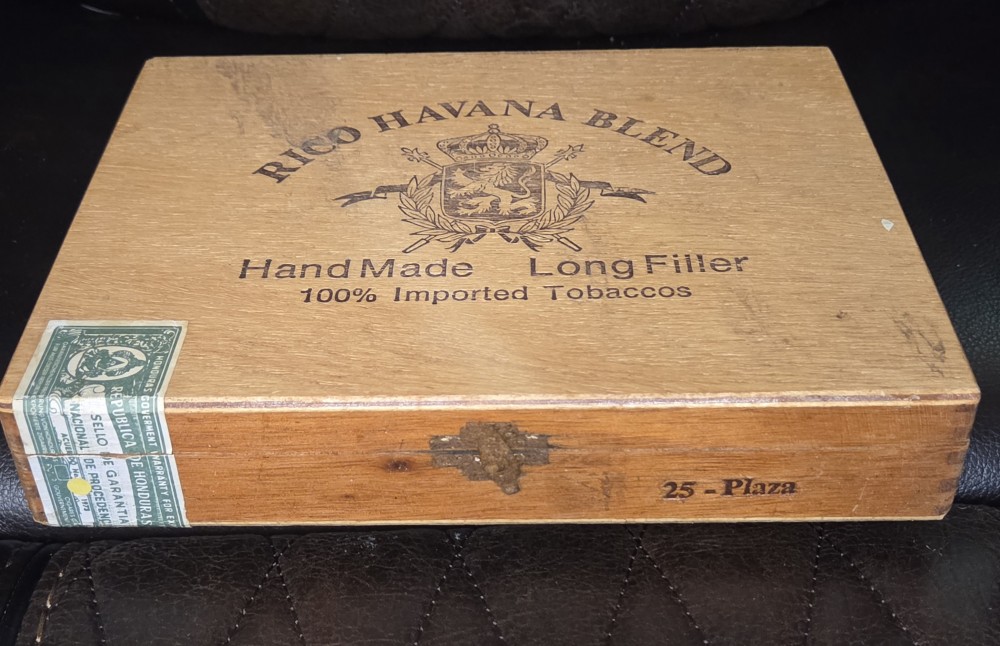 VTG Rico Havana Wood Cigar Box