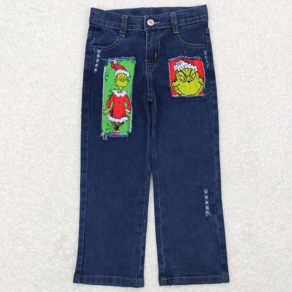 Gri-nch Fabric Patch Jeans