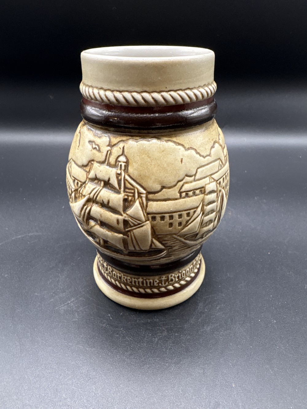 Avon 1982 Sailing Ship Stein ~4.5 in H Vintage