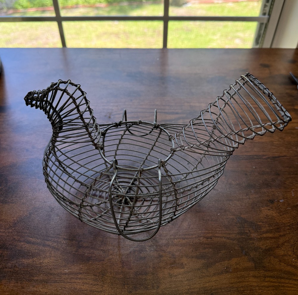 Chicken Wire Egg Basket