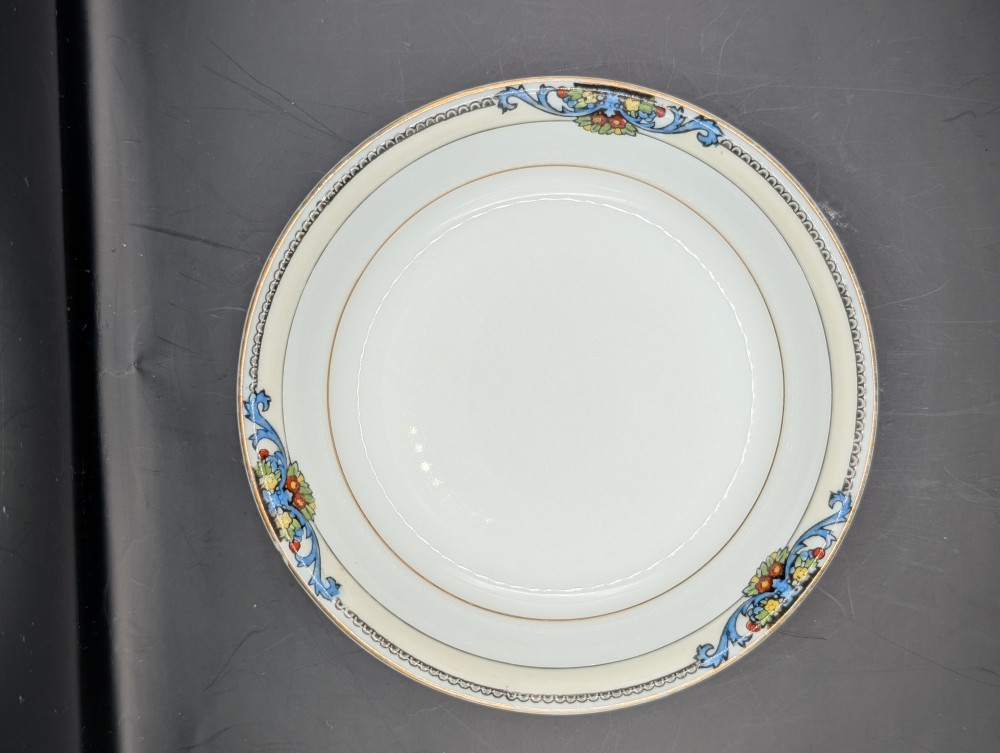 Vintage Noritake Glenora saucer+2 berry bowls as is