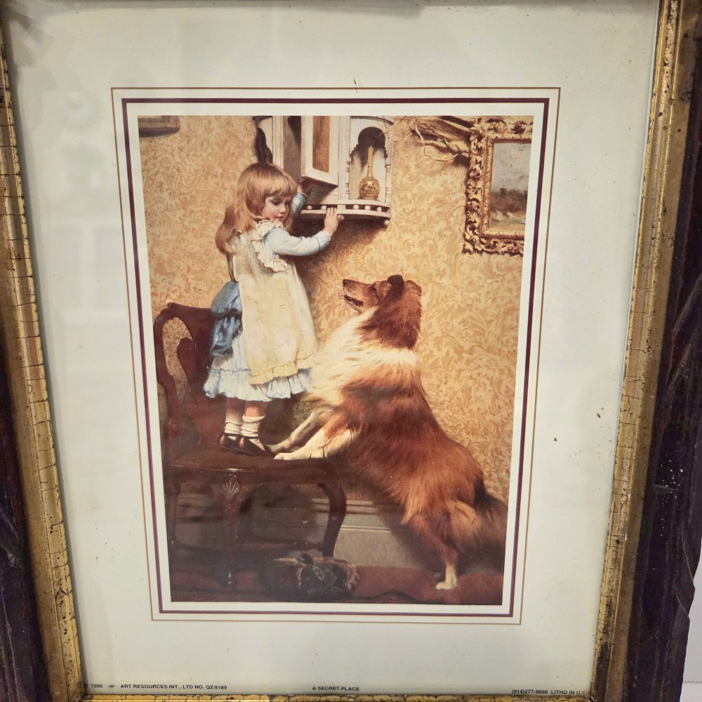 Antique Adirondack Wood Frame- As Is