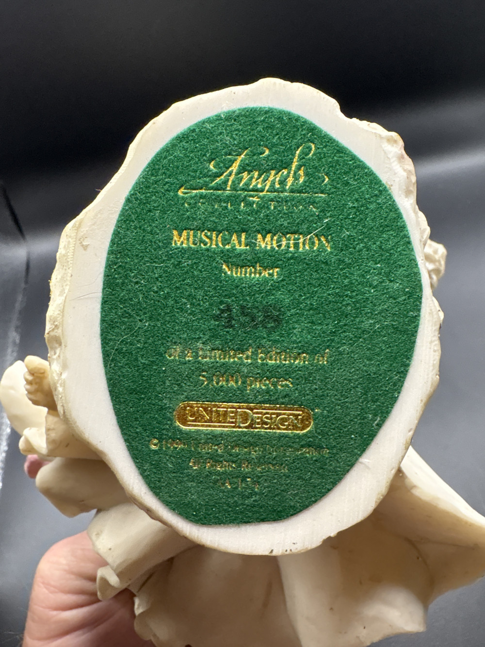 Angels Collections Musical Motion No 458 of 5000 Pre-owned