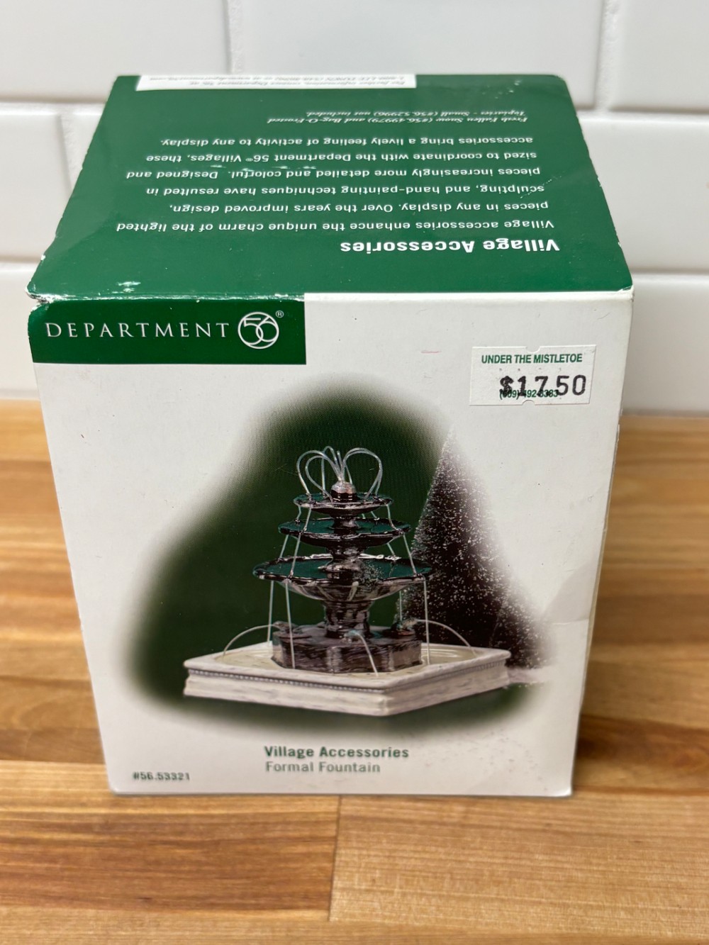 Department 56 Village Accessories Formal Fountain 53321 Retired with Box