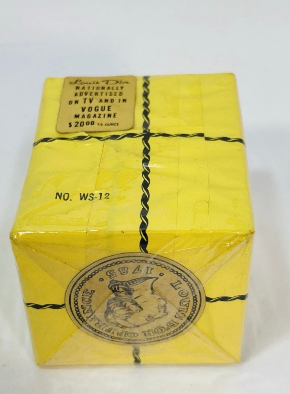 Perfume Louis D'Or Golden Louis 1/2 Oz Sealed Vintage Yellow Gift Box WS-12