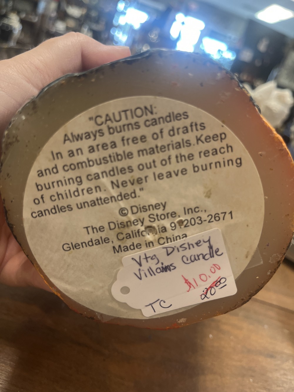 Vtg Villians Disney candle