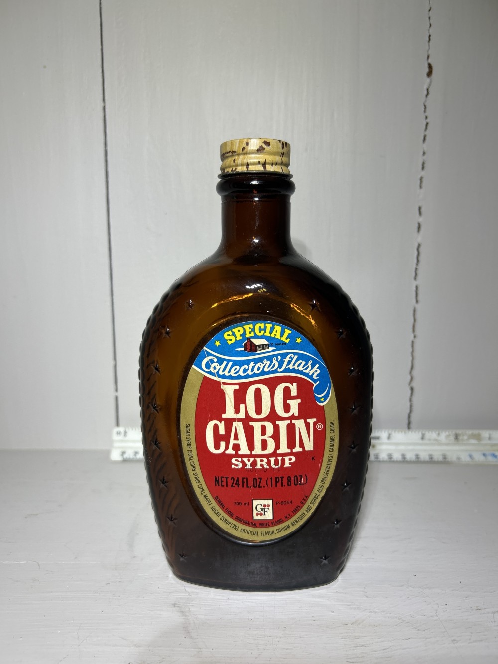 Log Cabin Special Collector's Flask Amber