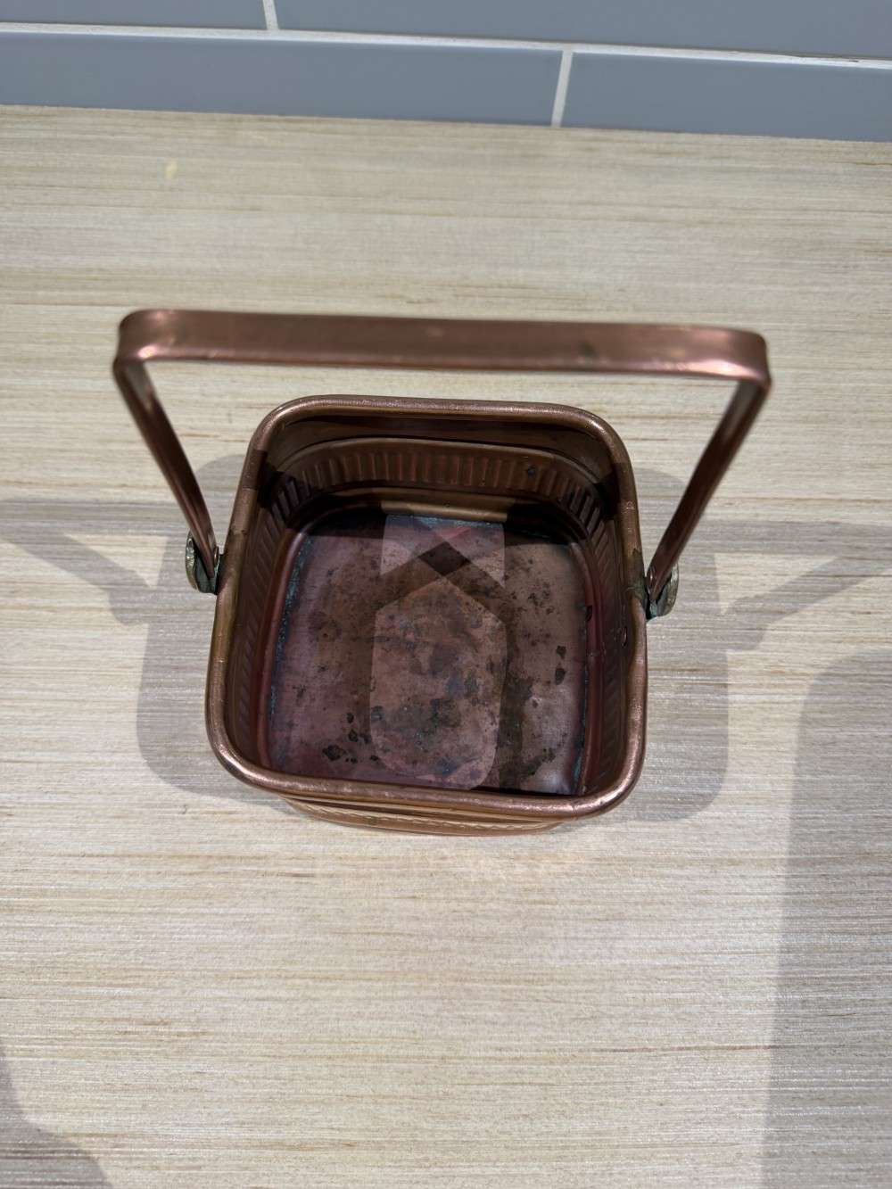 Vintage Copper Basket