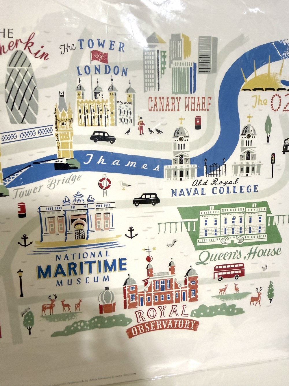 London map illustrated print