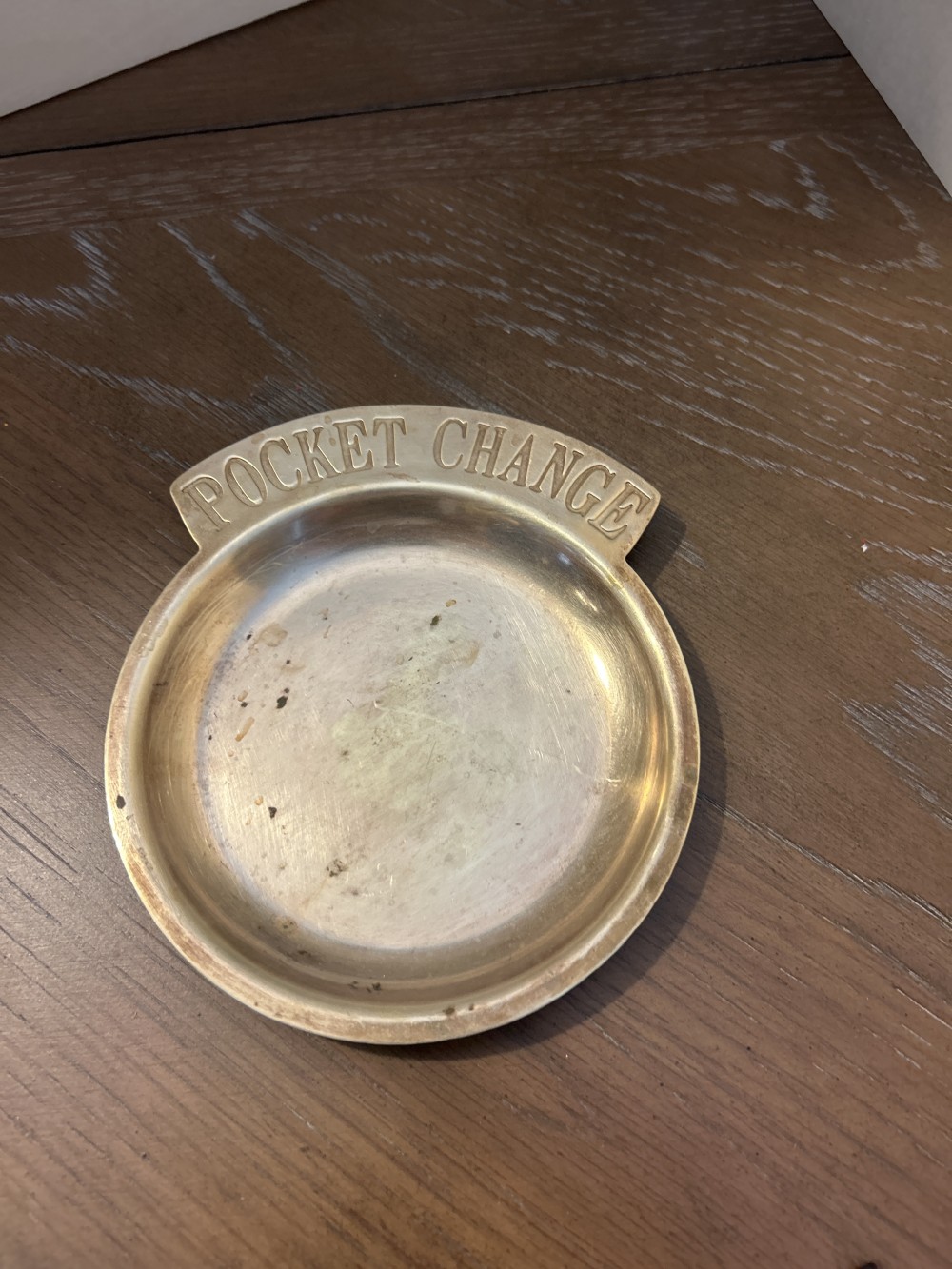 Vintage Brass Pocket Change Dish