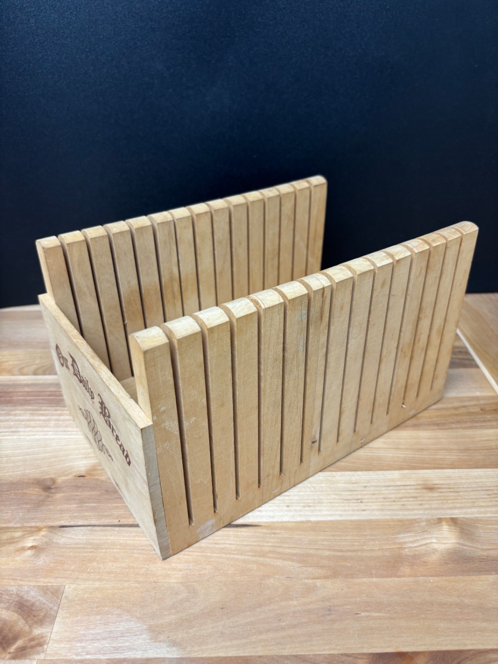 Our Daily Bread Wooden Bread Slicer Slicing Guide
