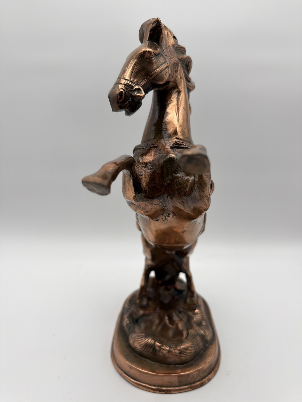 Vintage Cast Copper Horse Sculpture