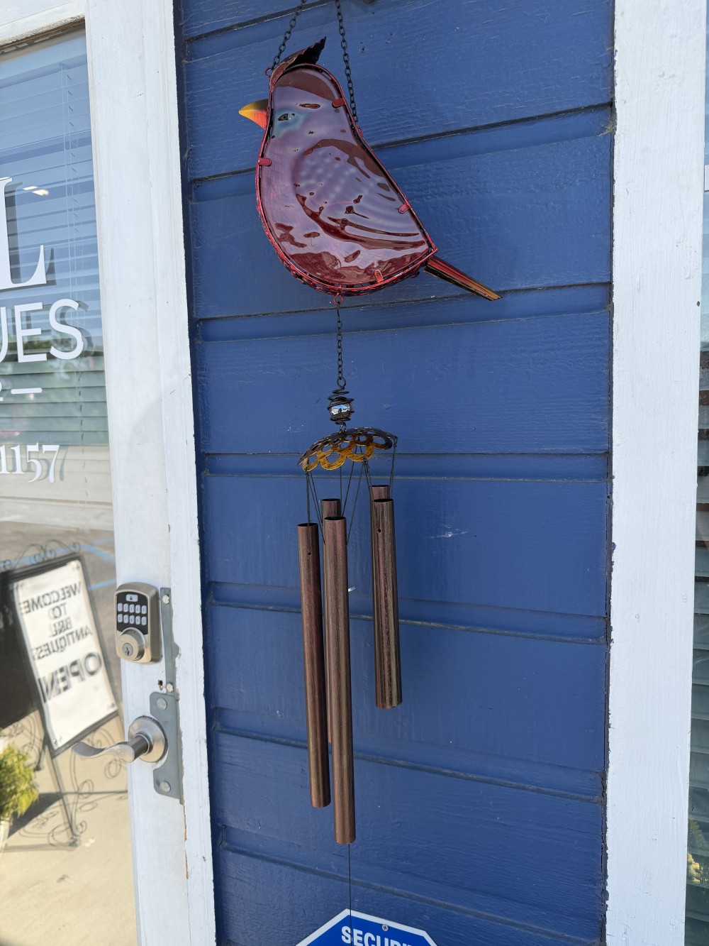 Solar Cardinal Wind Chime