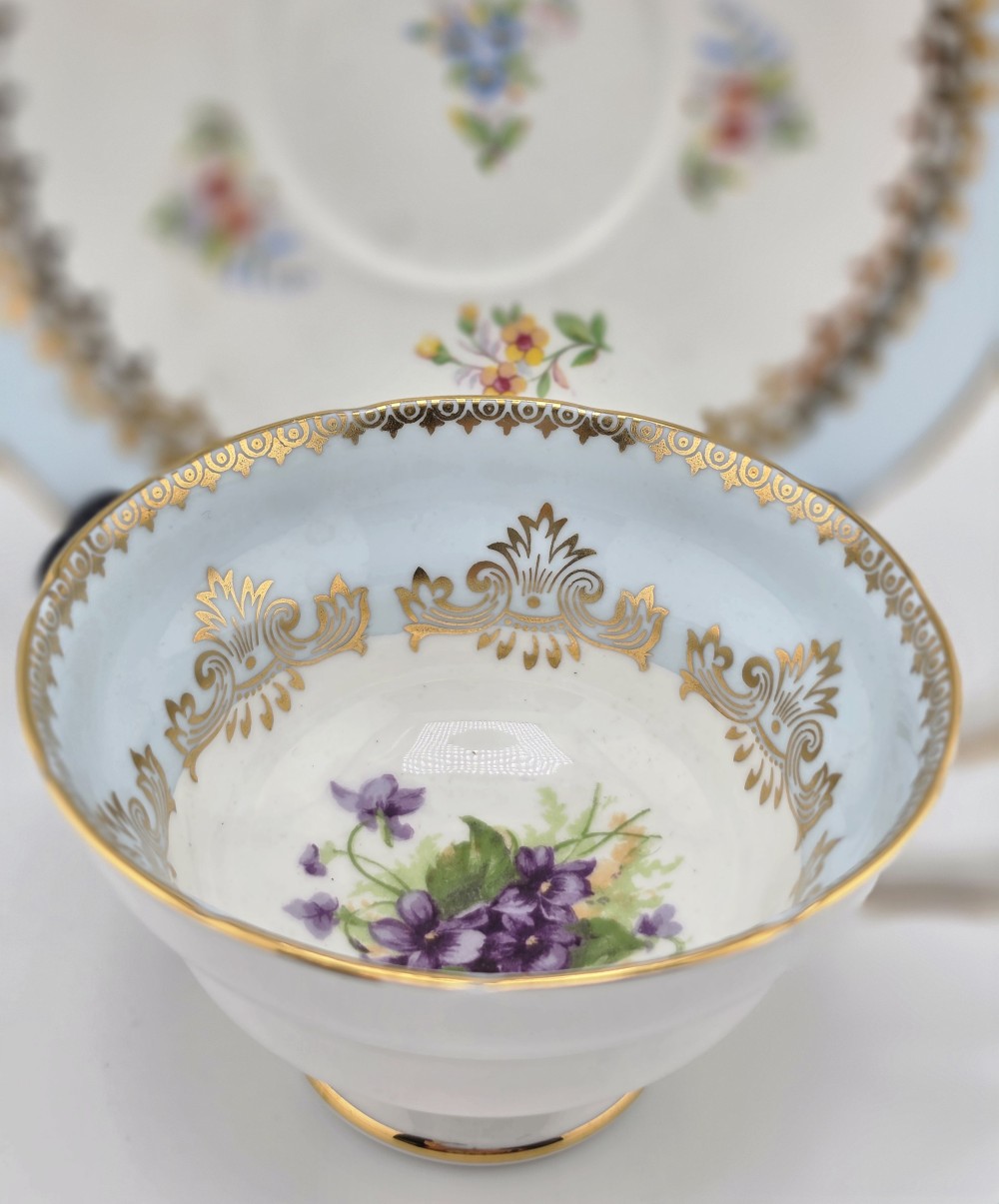 VTG 1950s Grosvenor Jackson Gosling Fine Bone Teacup Saucer