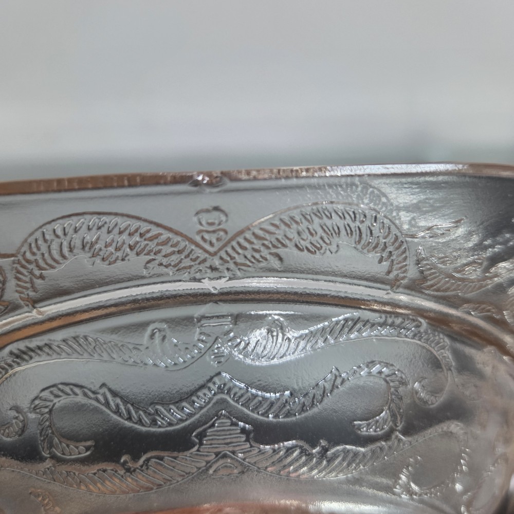 VTG Depression Glass Bowl with Lid