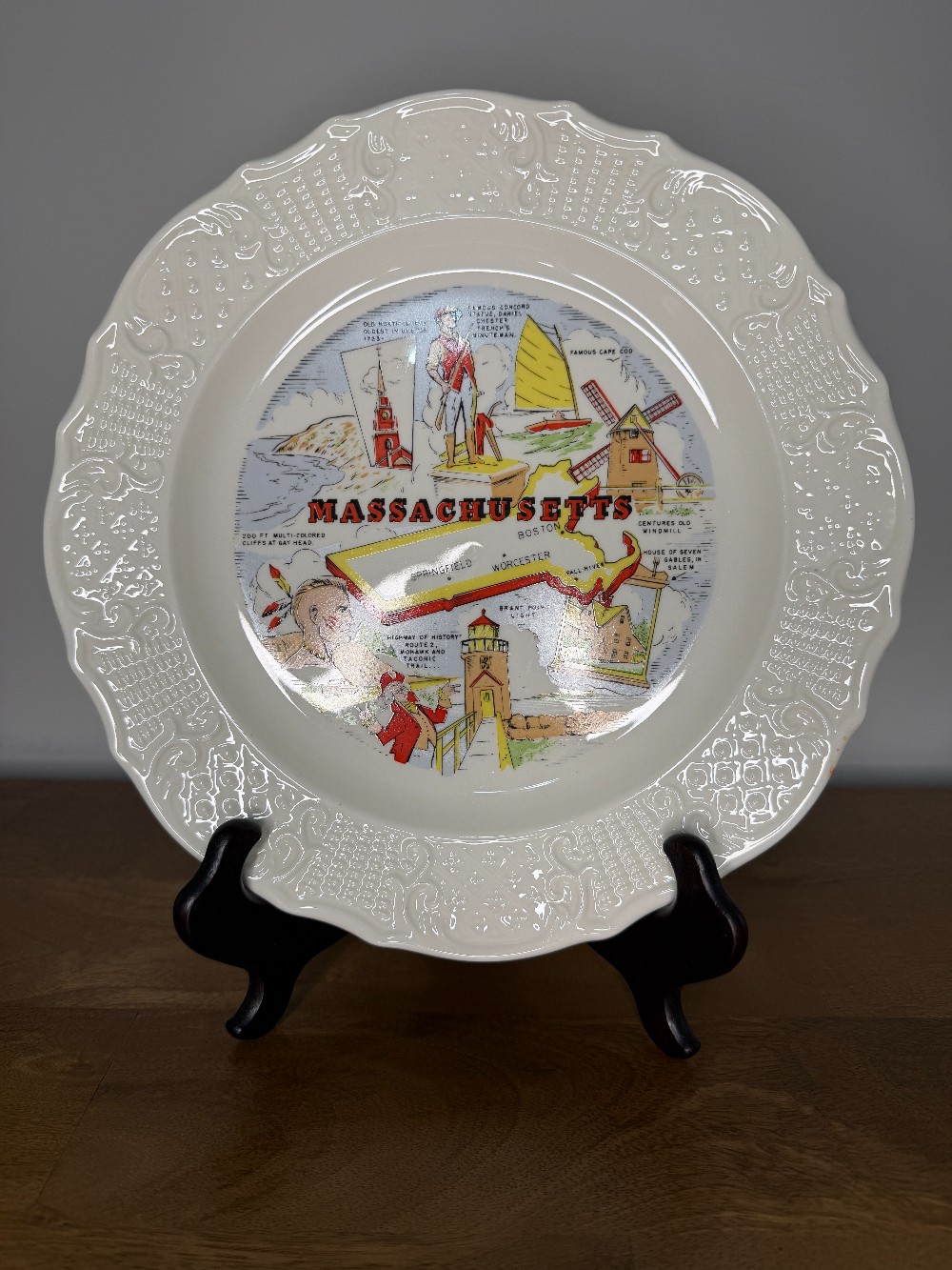 Massachusetts Collectors Plate Canonsburg