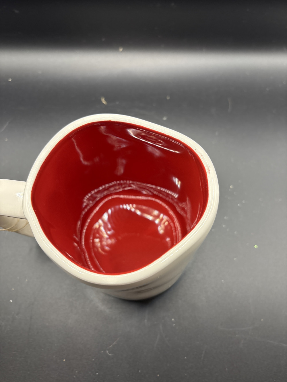 Rae Dunn Apple Cider Mug with Red Interior