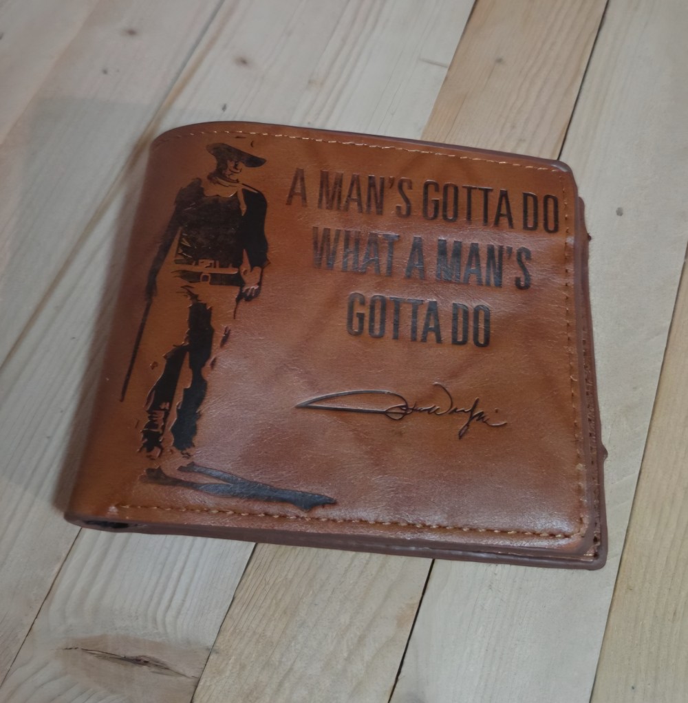 John Wayne Faux Leather Wallet