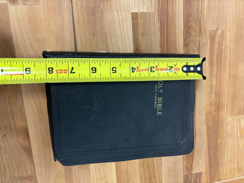Bible King James Version Holy Bible with Concordance Thumb Indexed Red Edges 1951 Presentation