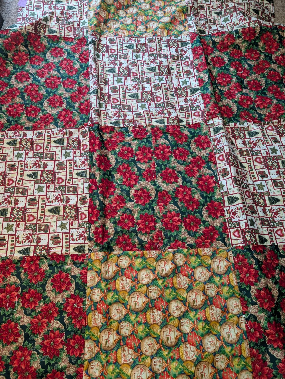 Handmade Christmas quilt app. 79