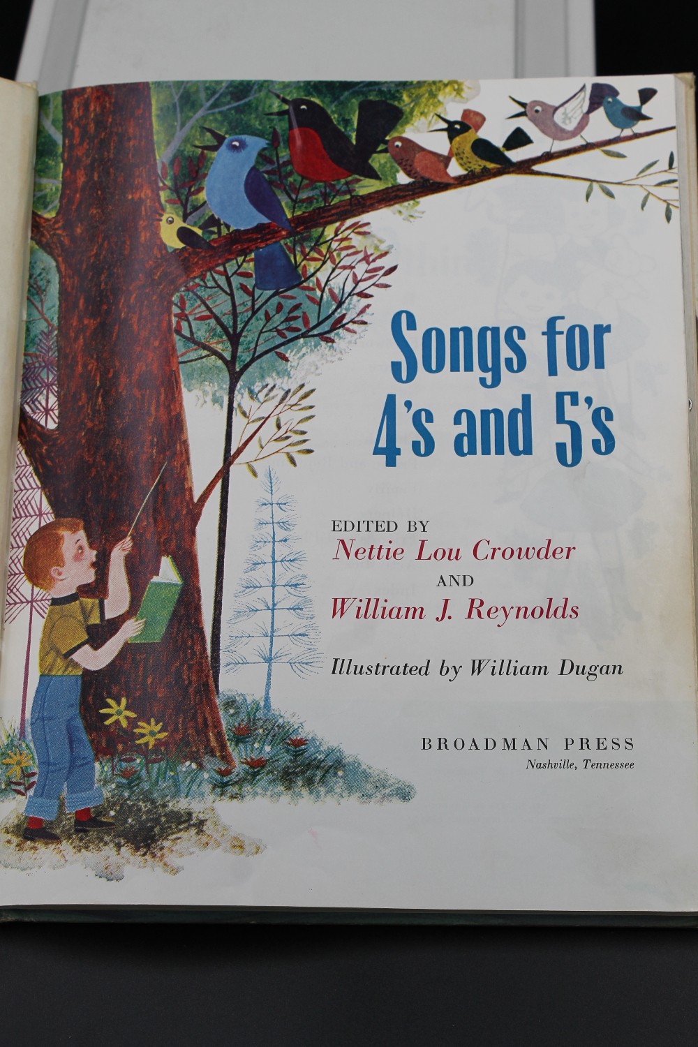 Vtg 1960 SONGS FOR 4'S AND 4'S childrens music book