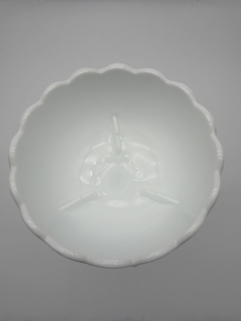 Vtg Milk Glass Pedestal Compote