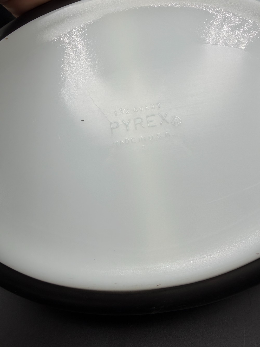 Pyrex Snowflake Divided Dish 1 1/2 qt