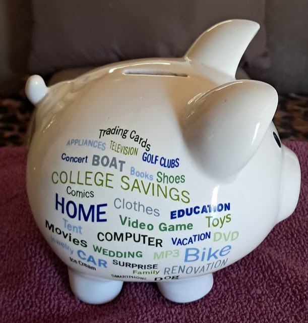 Word Cloud Piggy Bank