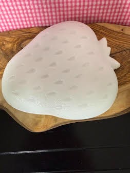 1950s Hazel Atlas Milk Glass Strawberry