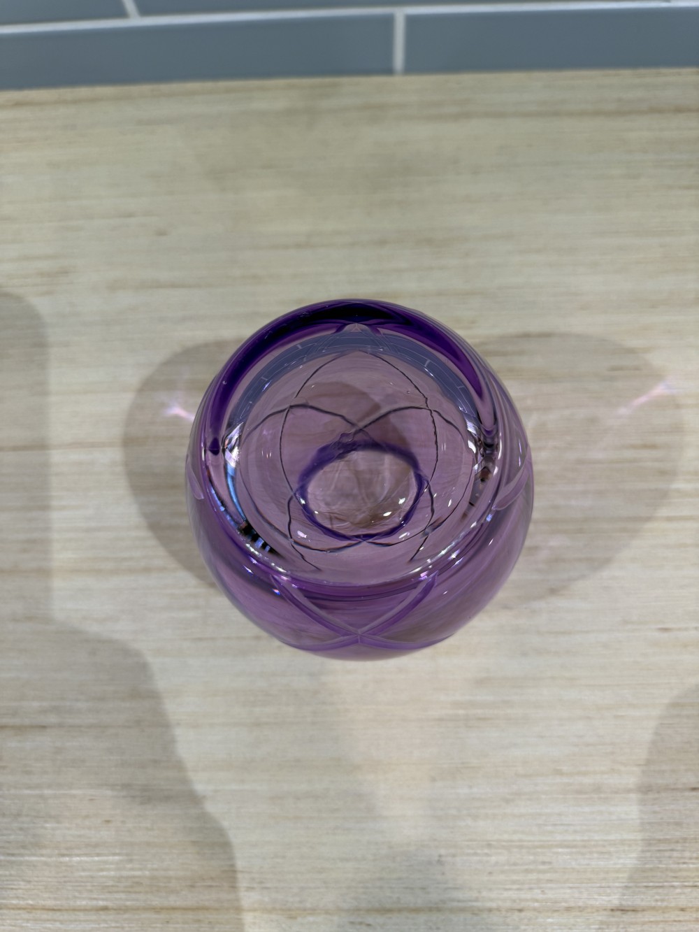 Purple Etched Vase (FTD)