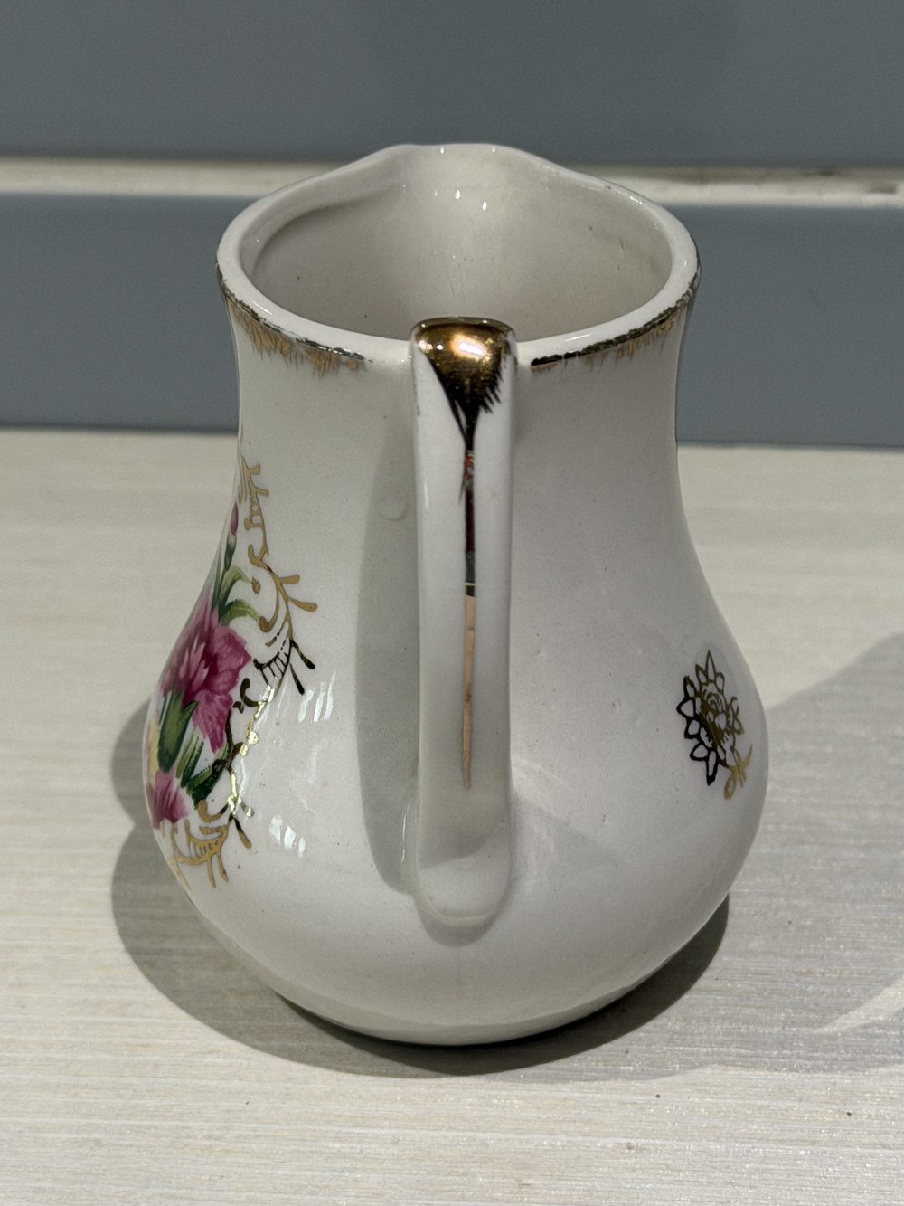 Vintage Limited Edition Floral Miniature Creamer