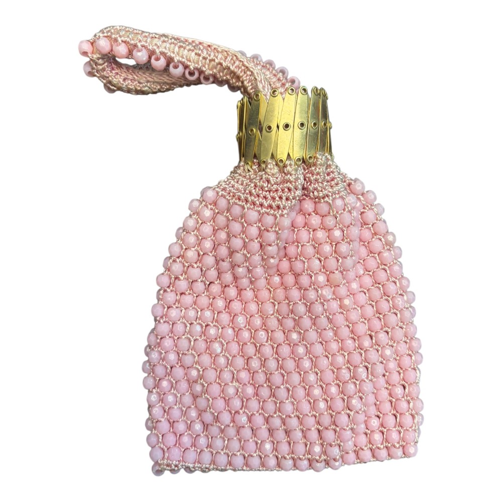 Le Jule Accordion-Top Beaded Miser Purse