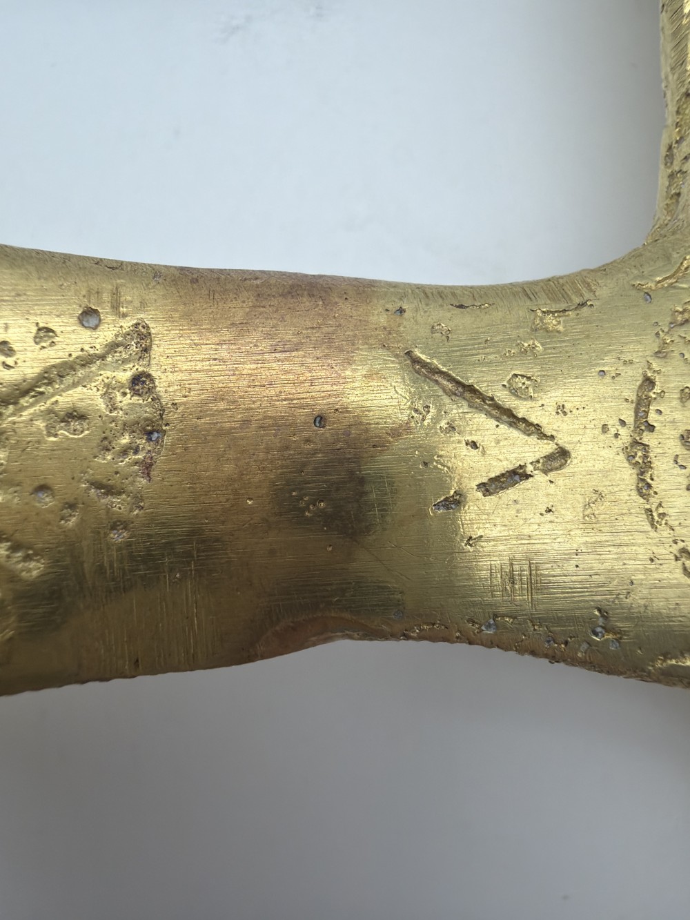 Vintage Brass Etruscan Horse Sculpture