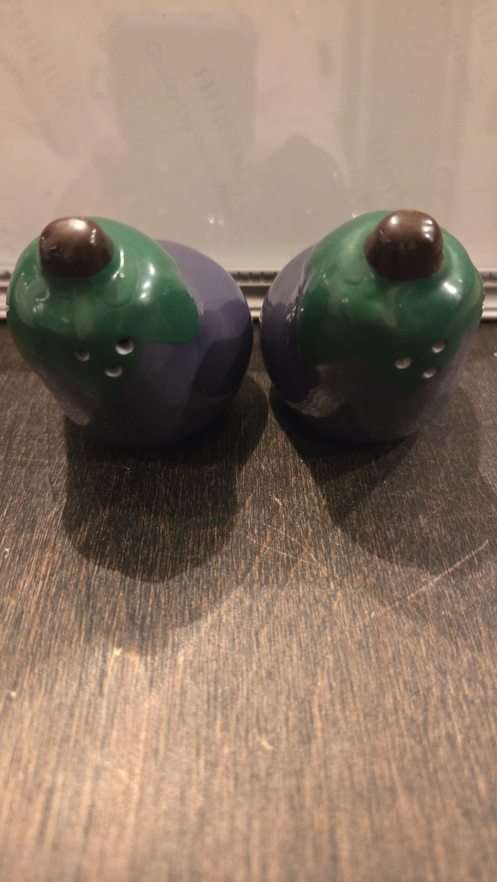 SS-104 ceramic Eggplant S&P