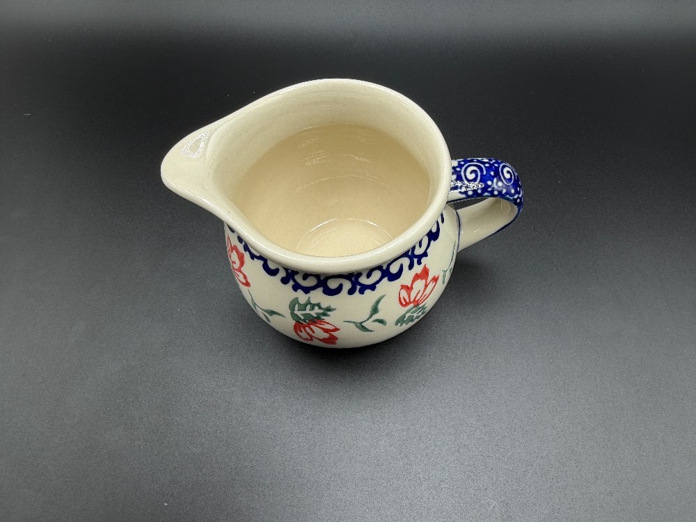 Zakłady Ceramiczne Bolesławiec Polish Pottery  Holly Creamer Pitcher – Shape 70