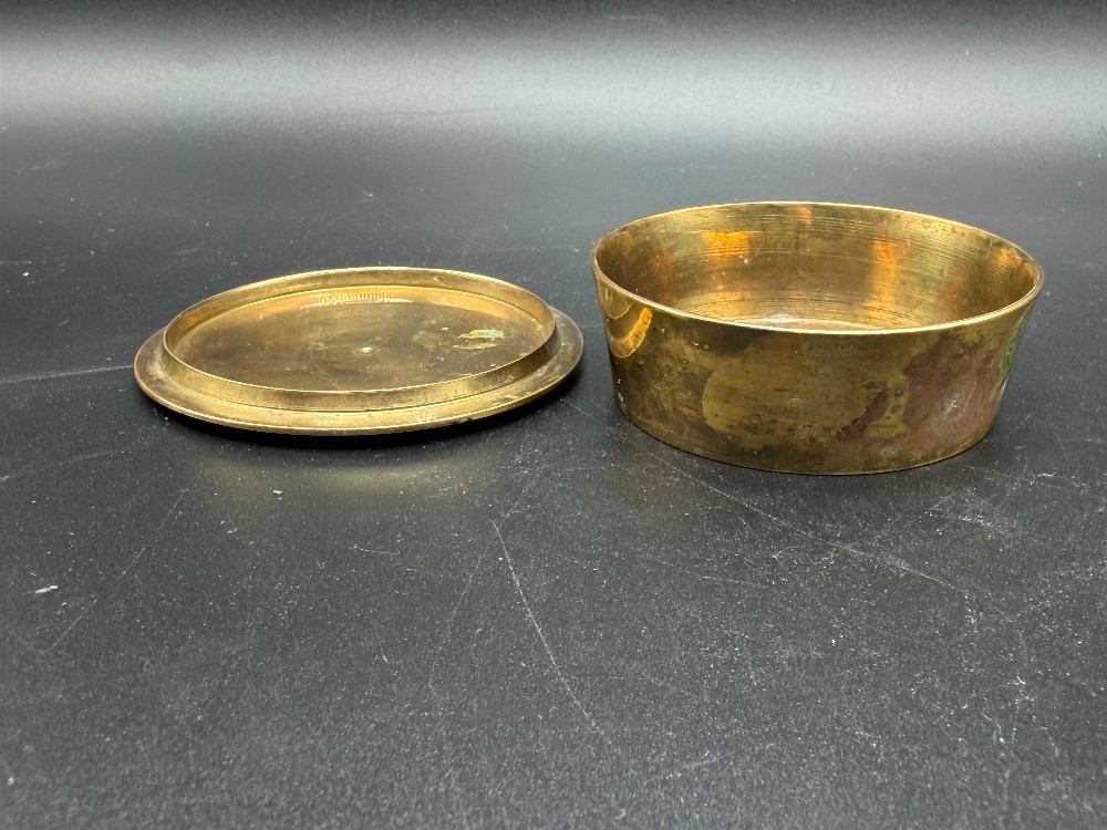 Brass Partridge Lidded Trinket Box