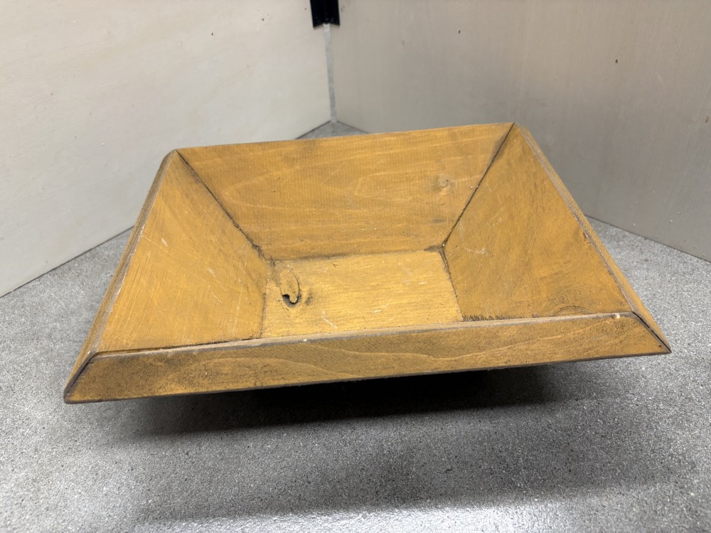 Wood Rectangle Dough Bowl