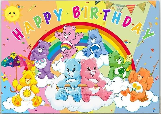 Happy Birthday Care Bears Banner